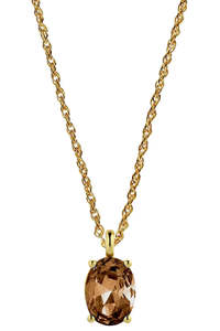 Jewellery: DYRBERG/KERN BARGA NECKLACE SG BROWN