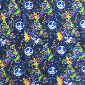 Large Nightmare Before Xmas Bandana Bow Wow Boutique NZ