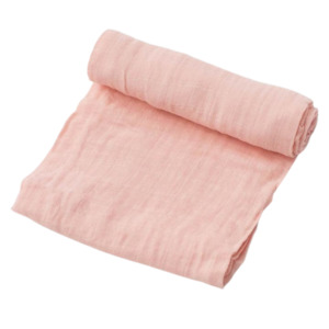 Muslin Swaddle- Rose Petal