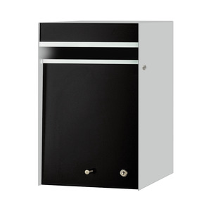 Designer: Designer Front Opening Letterbox / Mailbox - Silver Pearl