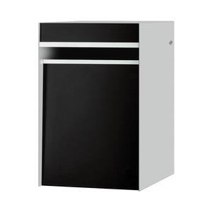 Designer: Designer Back Opening Letterbox / Mailbox - Silver Pearl