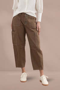 Moss Bailey Barrel Jeans Brown