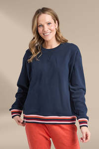 Elm Lili Fleece Crew Navy