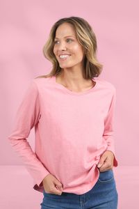 Elm Everyday Long Sleeve Tee Charm Pink