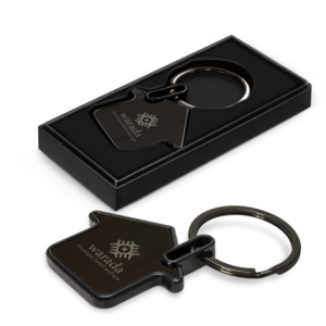 Real Estate Settlement Gifts: Welcome Home Capital Key Ring – Perfect Realtor Gift