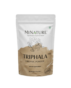 Ayurvadic Range: Organic Triphala Powder 227g - USDA Certified
