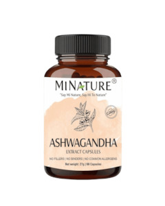 Ashwagandha Root Extract Capsules 60 Veg Caps 450mg 6% Withanolides
