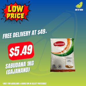 Sooji Besan Other Flours 1: Sabudana 1kg (Gajanand)