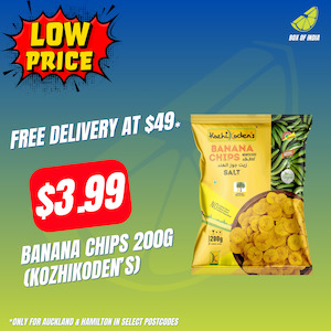 Chips Snacks Kurkure: Banana Chips 200g (Kozhikoden’s)