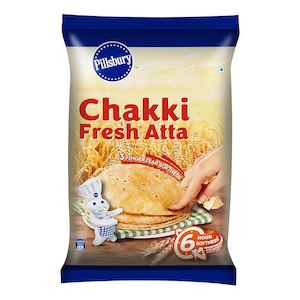 Aate Daal Ka Bhaav Flour: Pilsbury Chakki Atta 10kg