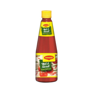 Pastes Sauces: Maggi Hot & Sweet Sauce 1kg