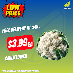 Indian Vegetables 1: Cauliflower Each (Product of New Zealand)