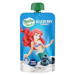 Meadow Fresh Yoghurt Blueberry Pouch 70g