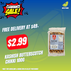 Clearance Corner: Kashish Butterscotch Chikki 100g