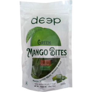 Chocolates Lollypop Candies Bars: Deep Green Mango Bites 220g
