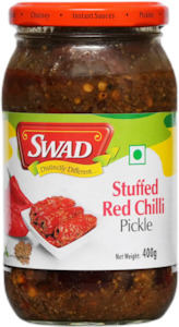 Swad Collection: SWAD Stuffed Red Chilli Pickle 450g