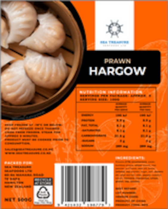 Frozen Meats Snacks: Frozen Prawn Hargrow 500g