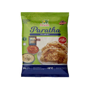 Frozen Roti Paratha Naan: Frozen Flakey Paratha Value Pack 25pc (Kawan)