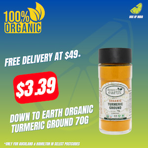 Organic: Organic Turmeric Ground 70g (Down To Earth)