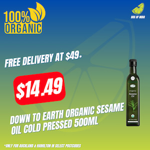 Organic Sesame Oil Cold Pressed 500ml (Down To Earth)