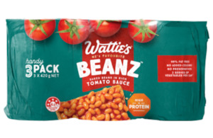 Canned Food: Watties Butter Beans Multipack 420g 3s