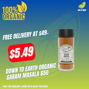 Organic Spices: Organic Garam Masala 65g (Down To Earth)