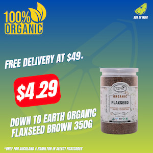 Organic Flaxseed Brown 350g (Down To Earth)