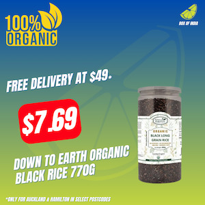 Organic Pantry: Organic Black Rice 770g (Down To Earth)