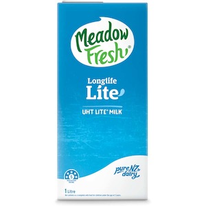 Milk: Meadow Fresh UHT Milk Lite 1L