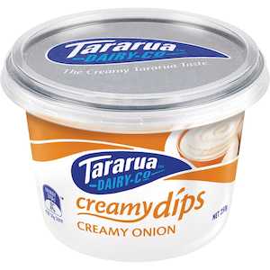 Cheeze Paneer Eggs: Tararua Dip Creamy Onion 250g