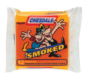 Chesdale Processed Cheese Slices Smoked 250g