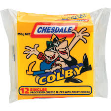 Chesdale Processed Cheese Slices Colby 250g