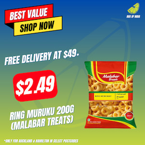 South Indian Favourities: Ring Muruku 200g (Malabar Treats)