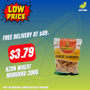 South Indian Snacks: Wheat Murukku 200g (Kozhikoden’s)