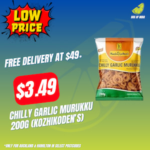 Chilly Garlic Murukku 200g (Kozhikoden’s)