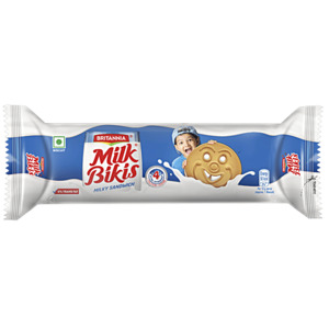Biscuits Cookies Crackers 1: Britannia Milk Bikis Cream 100g
