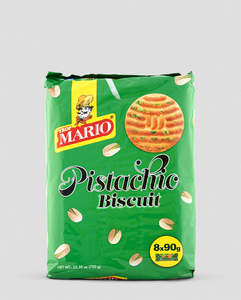 Biscuits Cookies Crackers 1: Mario Biscuits Pistachio(8*90g) 720gm