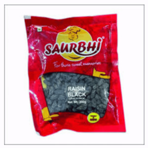 Nuts Seeds: Black Raisin 200g (Saurbhi)