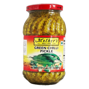 Mothers Recipe Green Chilli Pickle 500g