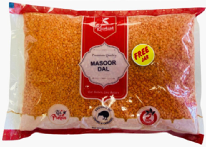 Kashish Foods Collection: Masoor Dal 2.5kg (Red Lentils) (Kashish)