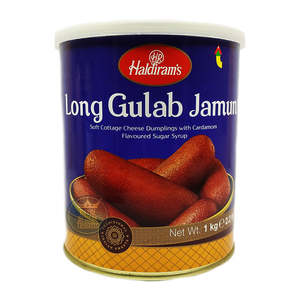 Haldirams Collection: Haldiram long Gulab Jamun 1Kg