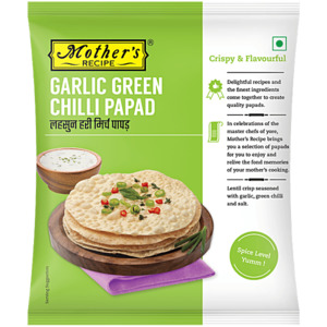 Papad Belna Papadam 1: Mothers Recipe Garlic Chilli Papad 200g