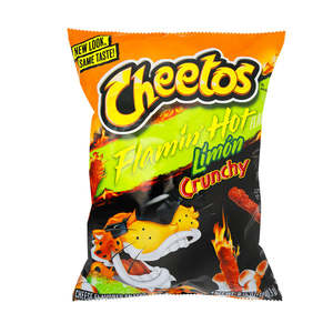 Chips Snacks Kurkure: CHEETOS LIMON CRUNCHY 226G