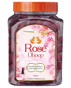 Patanjali Collection: Patanjali Rose Cone Dhoop 200gm