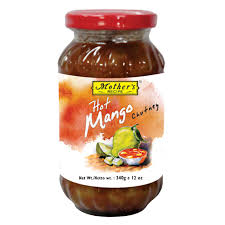 Chutney Dips: M Recipe Hot Mango Chutney 340g