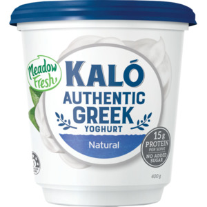 Meadow Fresh Kalo Authentic Greek Yoghurt Natural 400g