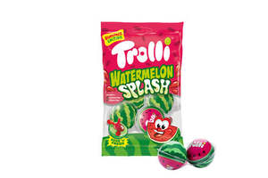 Chocolates Lollypop Candies Bars: TROLLI WATERMELON SPLASH 75G