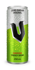 V Guarana Energy Drink Zero Sugar 250Ml