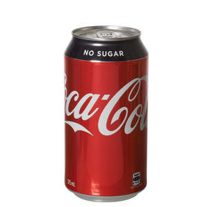 Fizzy Drinks: Coca Cola No Sugar 375Ml