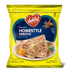 Frozen Roti Paratha Naan: Vadilal Paratha Home Style 5Pcs 325g